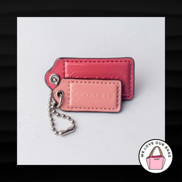 Coach Accessories - 2.5"-2" COACH 2 pc LOT PINK & LIGHT PINK LEATHER